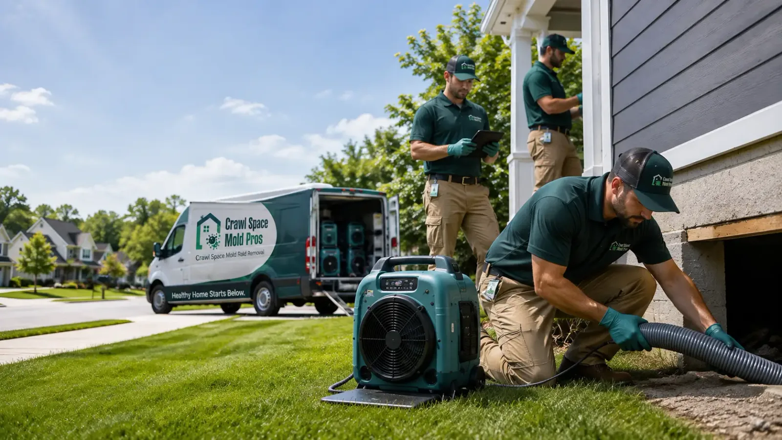 Crawl Space Mold Removal in Oakford, IL